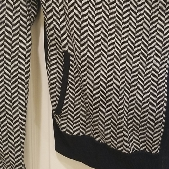 Anthropologie black and white motorcycle jacket - Picture 2 of 6